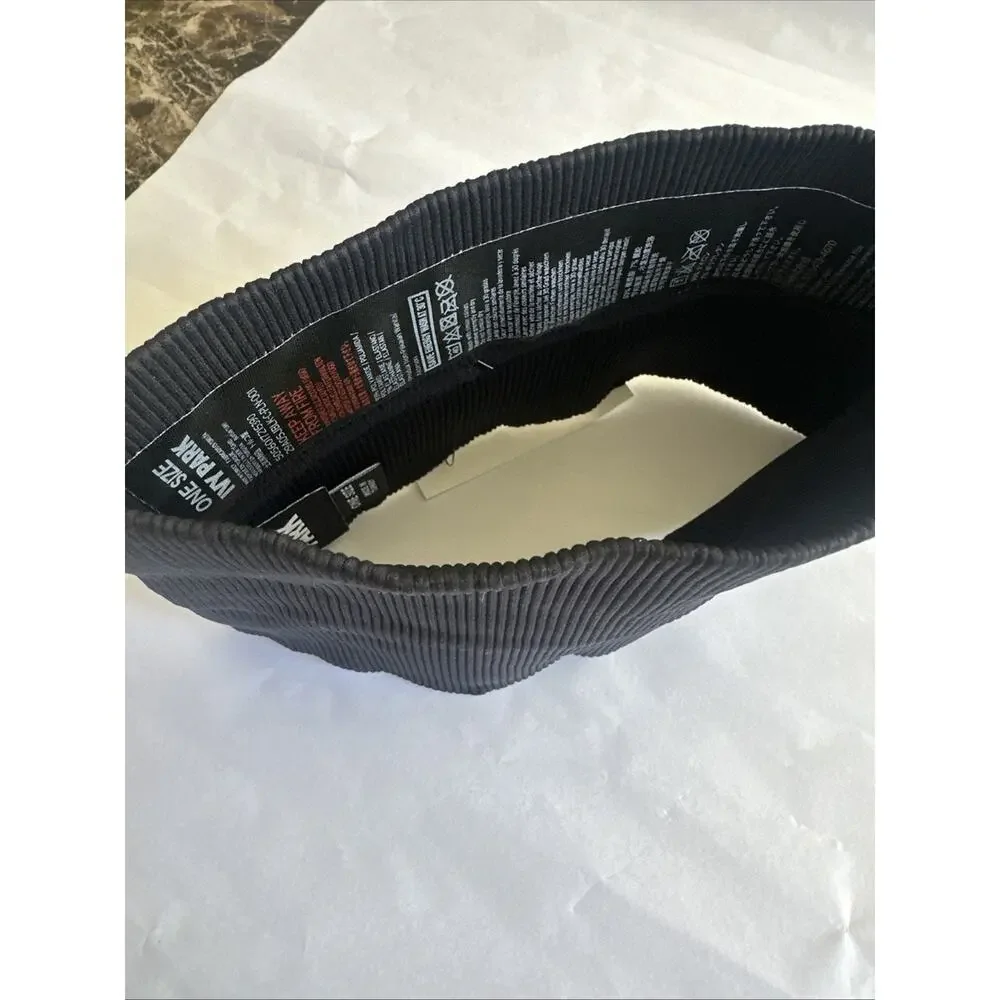 Ivy Park by Beyonce Knit Seamless Ribbed Wide Headband Black HTF New